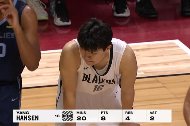 开拓者力克步行者克林根砍28+13助杨瀚森暂缺